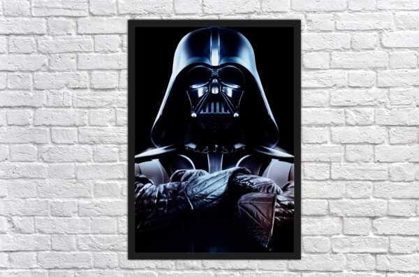 Quadro Decorativo Darth Vader Star Wars Nerd Geek Decorações Com Moldura G010 - 4