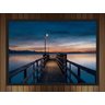 Quadro Decorativo Deque Praia Mar Paisagem Natureza Com Moldura G10 - 2