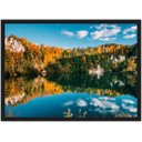 Ver imagem 1 de Quadro Decorativo Árvores Rio Lago Paisagem Natureza Com Moldura G14