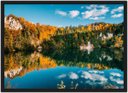 Ver imagem 1 de Quadro Decorativo Árvores Rio Lago Paisagem Natureza Com Moldura G14