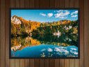 Ver imagem 3 de Quadro Decorativo Árvores Rio Lago Paisagem Natureza Com Moldura G14