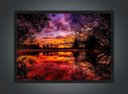 Ver imagem 2 de Quadro Decorativo Árvores Rio Paisagem Natureza Com Moldura G15