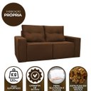 Ver imagem 7 de Sofá 2 Lugares Onix 1,80M para Sala Confortavel Sued Herrero:Cobre