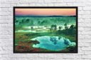 Ver imagem 4 de Quadro Decorativo Árvore Lago Tons Verdes Paisagem Natureza Com Moldura