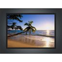 Ver imagem 3 de Quadro Decorativo Praia Mar Sol Coqueiros Paisagem Natureza Com Moldura Decorar