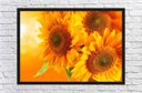Ver imagem 3 de Quadro Decorativo Flores Girassóis Paisagem Natureza Com Moldura Salas Cozinhas