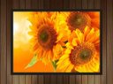 Ver imagem 2 de Quadro Decorativo Flores Girassóis Paisagem Natureza Com Moldura Salas Cozinhas