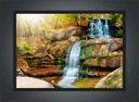 Ver imagem 2 de Quadro Decorativo Rio Cachoeira Pedras Paisagem Natureza Com Moldura