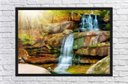 Ver imagem 4 de Quadro Decorativo Rio Cachoeira Pedras Paisagem Natureza Com Moldura