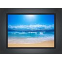 Ver imagem 2 de Quadro Decorativo Praia Mar Sol Paisagem Natureza Com Moldura Salas Decorações