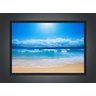 Quadro Decorativo Praia Mar Sol Paisagem Natureza Com Moldura Salas Decorações - 2