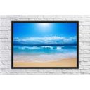 Ver imagem 3 de Quadro Decorativo Praia Mar Sol Paisagem Natureza Com Moldura Salas Decorações