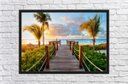 Ver imagem 4 de Quadro Decorativo Praia Mar Ponte Paisagem Natureza Com Moldura