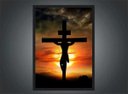 Ver imagem 3 de Quadro Decorativo Jesus Na Cruz Religiosidade Decorações Com Moldura G03