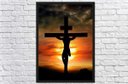Ver imagem 4 de Quadro Decorativo Jesus Na Cruz Religiosidade Decorações Com Moldura G03