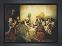Ver imagem 3 de Quadro Decorativo Jesus Santa Ceia Apóstolos Religiosidade Decorações Com Moldura G07