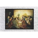 Ver imagem 4 de Quadro Decorativo Jesus Santa Ceia Apóstolos Religiosidade Decorações Com Moldura G07