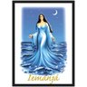 Quadro Decorativo Iemanjá Rainha Do Mar Religiosidade Decorações Com Moldura G02 - 1