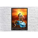 Ver imagem 4 de Quadro Decorativo Ogum Orixá Religiosidade Decorações Com Moldura G03