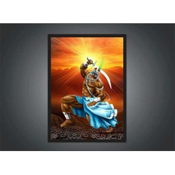 Quadro Decorativo Ogum Orixá Religiosidade Decorações Com Moldura G03 - 2