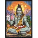 Ver imagem 1 de Quadro Decorativo Deus Shiva Religiosidade Decorações Com Moldura G05