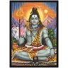 Quadro Decorativo Deus Shiva Religiosidade Decorações Com Moldura G05 - 1