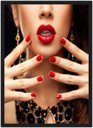 Ver imagem 1 de Quadro Decorativo Salão De Beleza Cabelos Manicure Decorações Com Moldura G02