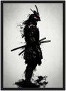 Ver imagem 1 de Quadro Decorativo Samurai Decorações Salas Quartos Com Moldura G01