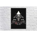Ver imagem 4 de Quadro Decorativo Samurai Decorações Salas Quartos Com Moldura G02