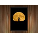 Ver imagem 3 de Quadro Decorativo Samurai Lua Decorações Salas Quartos Com Moldura G04