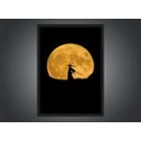 Ver imagem 2 de Quadro Decorativo Samurai Lua Decorações Salas Quartos Com Moldura G04
