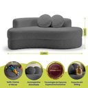 Ver imagem 2 de Sofá Cama Cosi 1,88m Xpand Tech Tecido Bouclê Cinza Escuro Cama Inbox
