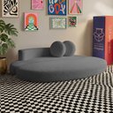 Ver imagem 6 de Sofá Cama Cosi 1,88m Xpand Tech Tecido Bouclê Cinza Escuro Cama Inbox