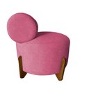 Ver imagem 3 de Kit 2 Poltronas Decorativa Mônaco Suede Rosa