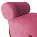 Ver imagem 5 de Kit 2 Poltronas Decorativa Mônaco Suede Rosa