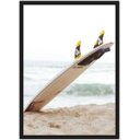 Ver imagem 1 de Quadro Decorativo Surf Surfista Decorações Salas Quartos Com Moldura G04