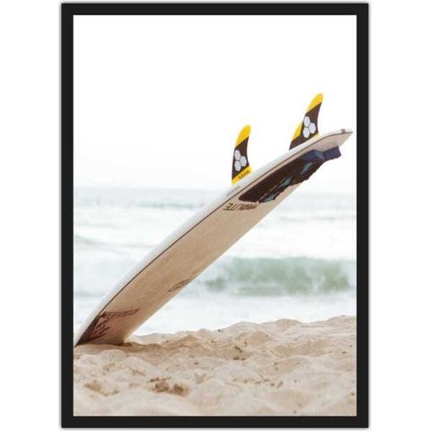 Quadro Decorativo Surf Surfista Decorações Salas Quartos Com Moldura G04