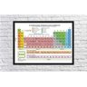 Quadro Decorativo Tabela Periódica Química Física Biologia Decorações Com Moldura - 3