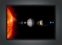 Ver imagem 3 de Quadro Decorativo Sistema Solar Galáxias Planetas Universo Espaço Decorações Salas Quartos
