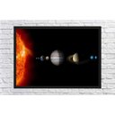 Ver imagem 2 de Quadro Decorativo Sistema Solar Galáxias Planetas Universo Espaço Decorações Salas Quartos