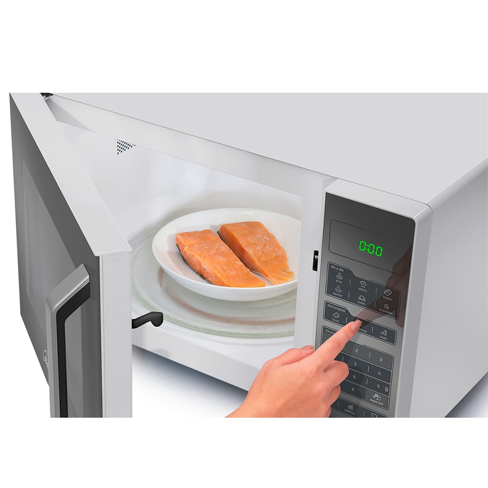 Micro-ondas 27l Branco Porta Espelhada Smartplate Midea Mxsa27e2 - 220v - 7