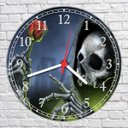 Ver imagem 2 de Relógio De Parede Caveira Decoração Salas Quartos Quartz