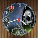 Ver imagem 3 de Relógio De Parede Caveira Decoração Salas Quartos Quartz