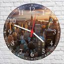 Ver imagem 2 de Relógio De Parede Cidade Nova Iorque Decoração Salas Quartos Quartz