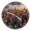 Ver imagem 1 de Relógio De Parede Cidade Nova Iorque Decoração Salas Quartos Quartz