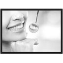 Ver imagem 1 de Quadro Decorativo Dentista Consultórios Odontologia Dentes Sorriso Decorações Com Moldura G08