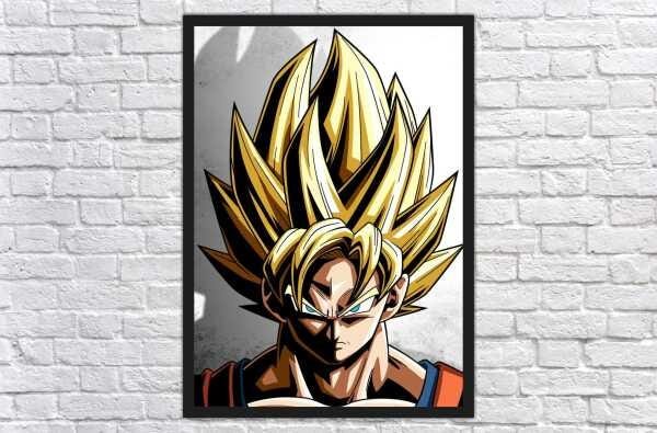 Quadro Decorativo Desenho Dragon Ball Anime Salas Quartos Decorações Com  Moldura T0018 : : Casa