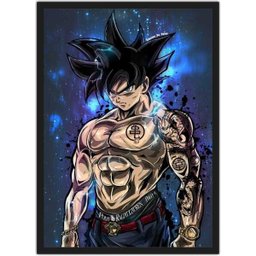 Quadro Decorativo Dragon Ball Goku Desenho Anime Salas Quartos Decorações Com Moldura G02 - 1