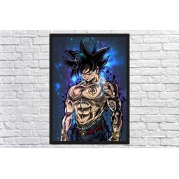 Quadro Decorativo Dragon Ball Goku Desenho Anime Salas Quartos Decorações Com Moldura G02 - 4