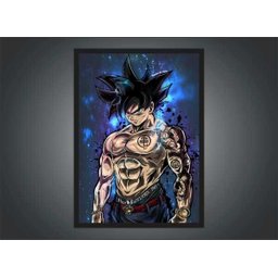 Quadro Decorativo Dragon Ball Goku Desenho Anime Salas Quartos Decorações Com Moldura G02 - 3